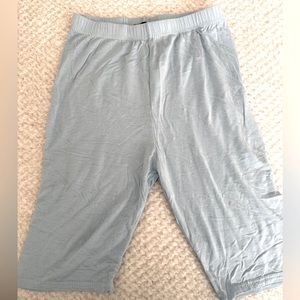 PrettyLittleThing baby blue biker shorts